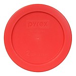 Pyrex 7200-PC Red Round 2 Cup Storage Lid for Glass Bowl