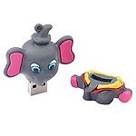 Big Shoppe Store Generic Elephant Cartoon USB Flash Drives Pendrive Memory Sticks Storage for Laptop 16GB