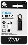 EVM 64GB Pen Drive USB 2.0 Flash Drive Metal Pen Drive, EnStore Drive 64GB Pen Drive Silver EVMPD/64GB
