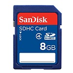 SanDisk 8GB Class 4 SDHC Memory Card (SDSDB-008G-B35)