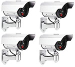 Drake LED Dummy Security Camera Realistic Look CCTV Fake Bullet Camera Dummy Camera (4)