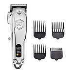 Kubra KB-409 Professional Cordless Rechargeable LED Display Hair Clipper Heavy Duty For Hair and Beard Cut