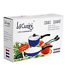Lacuzini 5pcs Induction Based Red Cermaic Cookware Set