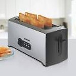 Borosil Krispy 4 Slice Pop-Up Toaster, 1500W
