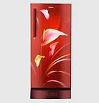 Haier 195 L Direct Cool Single Door 3 Star Refrigerator with Base Drawer  (Red Arum, HRD-1953CPRA)