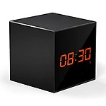 AGPtek Brand WL01 WiFi Enabled Clock with Hidden Camera & SD Card Slot for All Phones