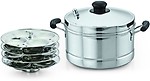 Sowbaghya Ultima Induction base Stainless steel Idly Cooker (6 plates)
