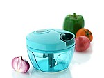Kavach Enterprise Handy Quick Chopper Vegetable and Fruit Mini Cutter for Kitchen, 3 Steel Blade, Pull String (500ml)