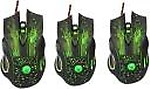 FKU 7 Color LED 3200DPI 7 Buttons Wired Optical 8PC Wired Optical Gaming Mouse  (USB 2.0)