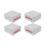 INDRICO PVC Square IP66 Junction Box 4x4 Inches for CCTV Cameras White (8)