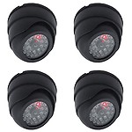MOHAK 4PCS Home Or Office Security for Dummy CCTV Dome Camera