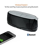Amkette Trubeats Sonix 835BK Hi-Fidelity Bluetooth Portable Speaker