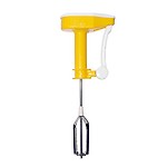 CLASSY TOUCH Non-Electrical ABS Plastic and Stainless Steel Blades Hand Blender (Yellow)
