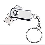 Print My Gift 64GB USB 2.0 Interface, Plug and Play, Durable Solid Metal Casing Metal Keychain Pendrive