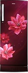 Haier 242 L Direct Cool Single Door 3 Star Refrigerator with Base Drawer  (Red Peony, HRD-2423PRP-E)