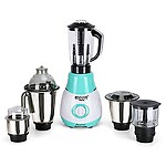 MasterClass Sanyo Riaa 1000W Mixer Grinder with 3 SStainless Steel Jars, Juicer Jars and Chopper Jars, Green.Make in India