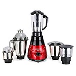 MasterClass Sanyo Kiaa 1000W Mixer Grinder with 3 SStainless Steel Jars, Juicer Jars and Chopper Jars, RED.Make in India