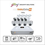 Godrej Octra HD 1080p SEHCCTV1500-4B4D 1.3MP 8-Channel DVR with 4 Bullet and 4 Dome Cameras