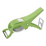 Kproxi 2 in 1 Vegetable Cutter 2-in-1 Food Chopper Multi-Functional Kitchen Alloy Steel Plastic Vegetable Cutter Multi