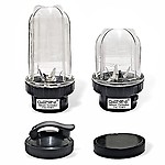 Gemini Bullet Jars for Mixer Grinder Combo of 2 Jar (530 ML and 350 ML) with Gym Sipper Ca NMGF40