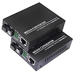 Hanutech Fast Ethernet to Converter 10/100Mbps RJ45 Port To 100Base-FX Single-Mode Fiber SMSF up to 20 Kms - 1 Pair