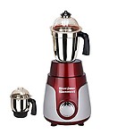 SilentPowerSunmeet Red Silver Color 750Watts Mixer Grinder with 2 Jar (1 Large Jar and 1 Chutney Jar) MGF20-SPS-800
