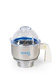 POWERjar Stainless Steel Mixer Jar with Handle with Free Jar Coupler and Food Grade Silicon lid Washer (0.5 Litre)