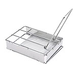 Foldable Stainl Steel Toaster Plate Portable Outdoor Camping Bread Toaster Grill