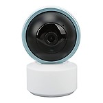 WiFi Surveillance Camera, Night Vision Auto Tracking 1080P IP Camera 2 Way for Home Talking for Pet (EU Plug)