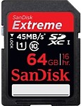 SanDisk SDXC 64 GB Class 10