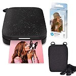 HP Sprocket Portable 2x3 Instant Photo Printer (Luna Pearl) Fun Scrapbook Bundle