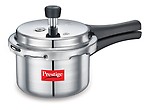 Prestige Popular Hard Anodized Aluminium Pressure Cooker, 1.5 Litres, White (10038)