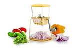 JOFIX Stainless Steel Onion, Chilly, Dry Fruit & Vegetable Cutter, 1-Piece (Color Multi)