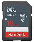 SanDisk Ultra 16 GB Class 10 SDHC UHS-I Memory Card (Upto 30MBPS)