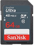SanDisk Ultra 64 GB Ultra SDHC Class 10 48 MB/s Memory Card