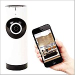 ic Plus V380 Full HD WiFi Home Security Camera Fisheye 360° Panoramic View Camera 64GB Card Supported