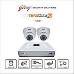 Godrej Octra HD 1080p SEHCCTV1500-2D 1.3MP 8-Channel DVR with 2 Dome Cameras