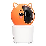 Baby Pet Camera, Indoor Security Camera 2.4G WiFi 3D Noise Reduction Motion Detection Tracking for Home Apartment (EU Plug)