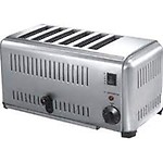 FROTH & FLAVOR Stainless Steel Heavy-duty Commercial Bread Pop Up 6 Slice Toaster 2 Year Warranty