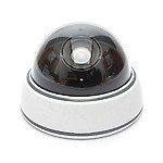 Jeval Indoor Outdoor Fake Dummy Dome Cameras Safely Security Surveillance with Red Led Light