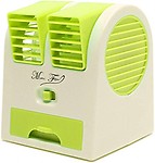 Mini Small Fan Cooling Portable Desktop Dual Bladeless Air Conditioner USB