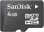 SanDisk Memory Card MicroSDHC 4GB