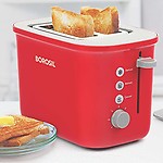 Borosil Krispy Pop-up Toaster, 2-Slice Toaster, 7 Browning Settings, Removable Crumb Tray, 800 W