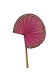 Dhanasekarn&co Pink Palm Leaf Hand Fan