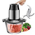 Multifunctional Kitchen Appliances Electric Mini Meat Grinder 300W 2L Plastic Steel Blades With Sausage Stuffing