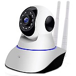 HD Smart WiFi Wireless IP CCTV Security Camera with 2 Way Audio, Night Vision, Support 64GB Micro SD Card Slot
