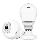 FINICKY-WORLD Wi-Fi 1080p Full HD 360° Viewing Area Bulb Security Camera