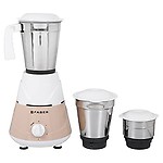 Faber 500W Mixer Grinder with 3 Stainless Steel Jar (FMG MARVEL 500W 3J PW) Peach