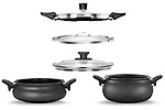 Pigeon All In One Value Pack Hard Anodized Cooker Set, 5-Pieces