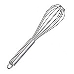Innovegic Steel Hand Blender Mixer Whisk Color: Silver Size 30 x 20 x 7 Centimeters